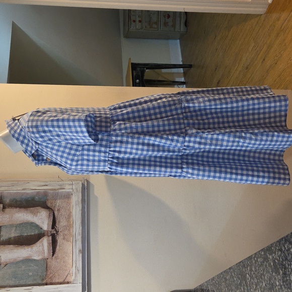 Emery Rose Gingham Button-Down Dress - Picture 5 of 12